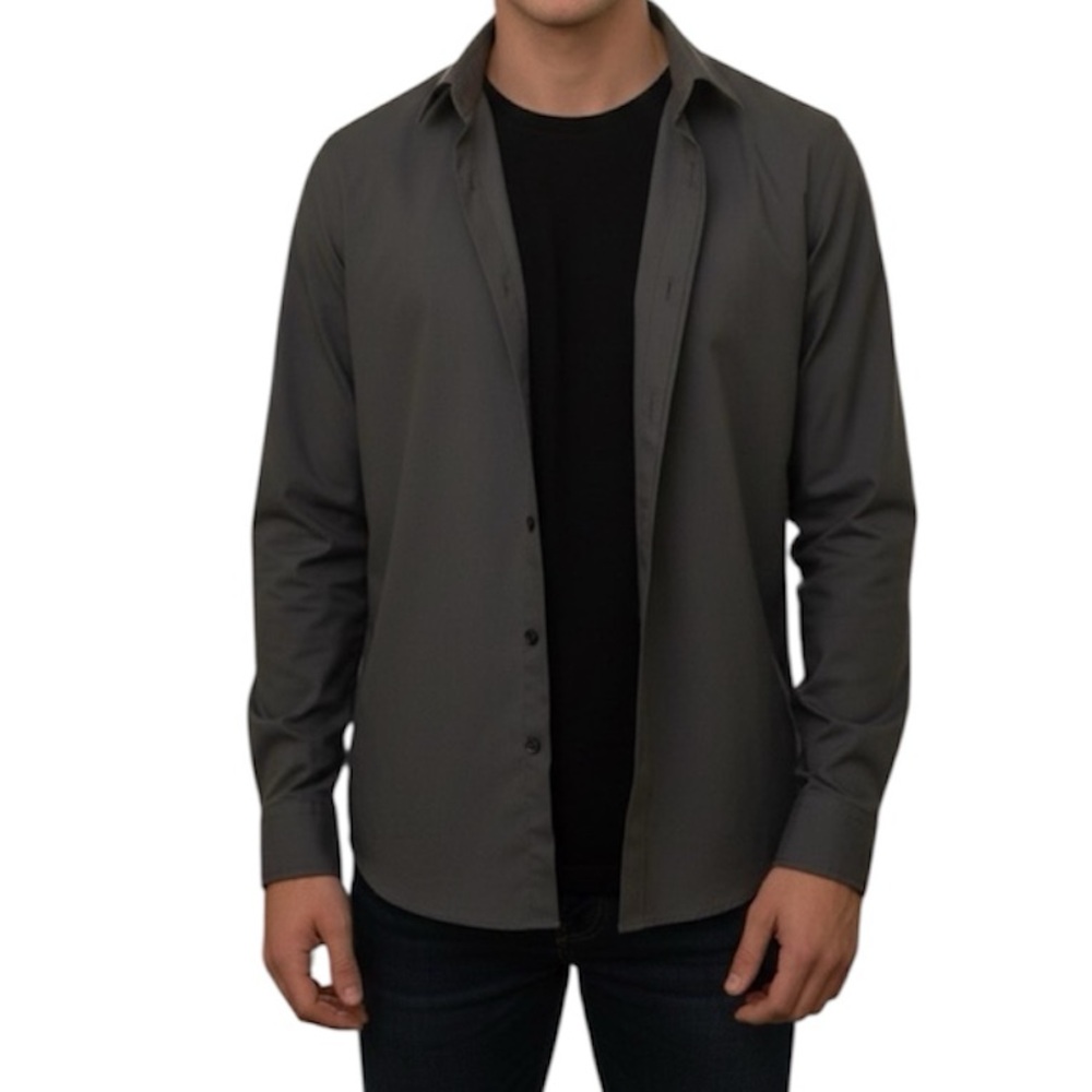 Express‎ Charcoal Dress Shirt
